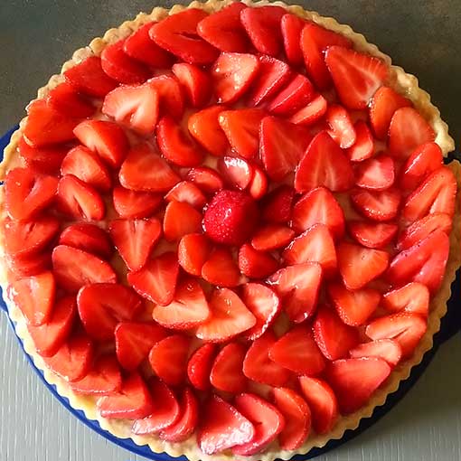 tarte aux fraises