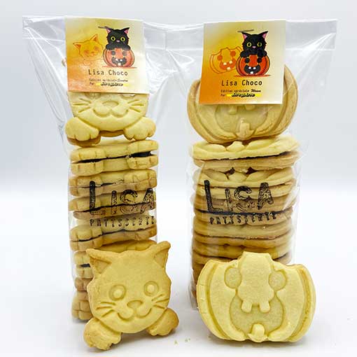 model biscuits chat citrouille